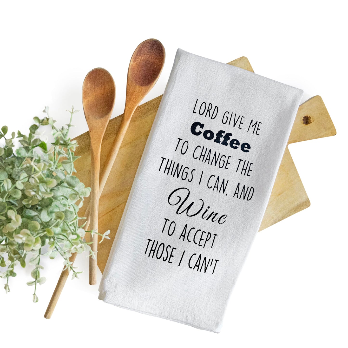 Lord Give Me Coffee to Change The Things I Can Towel 18x24 Inch