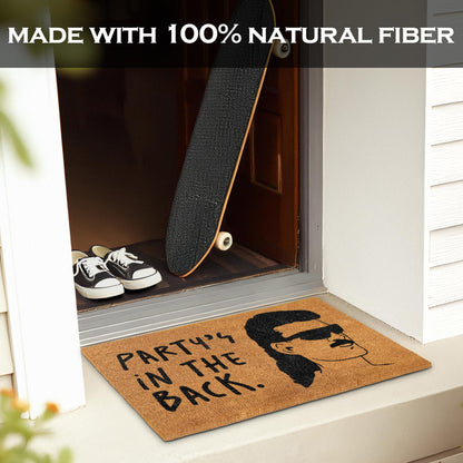 Party's in The Back Coir Door Mat 30x17 Inch