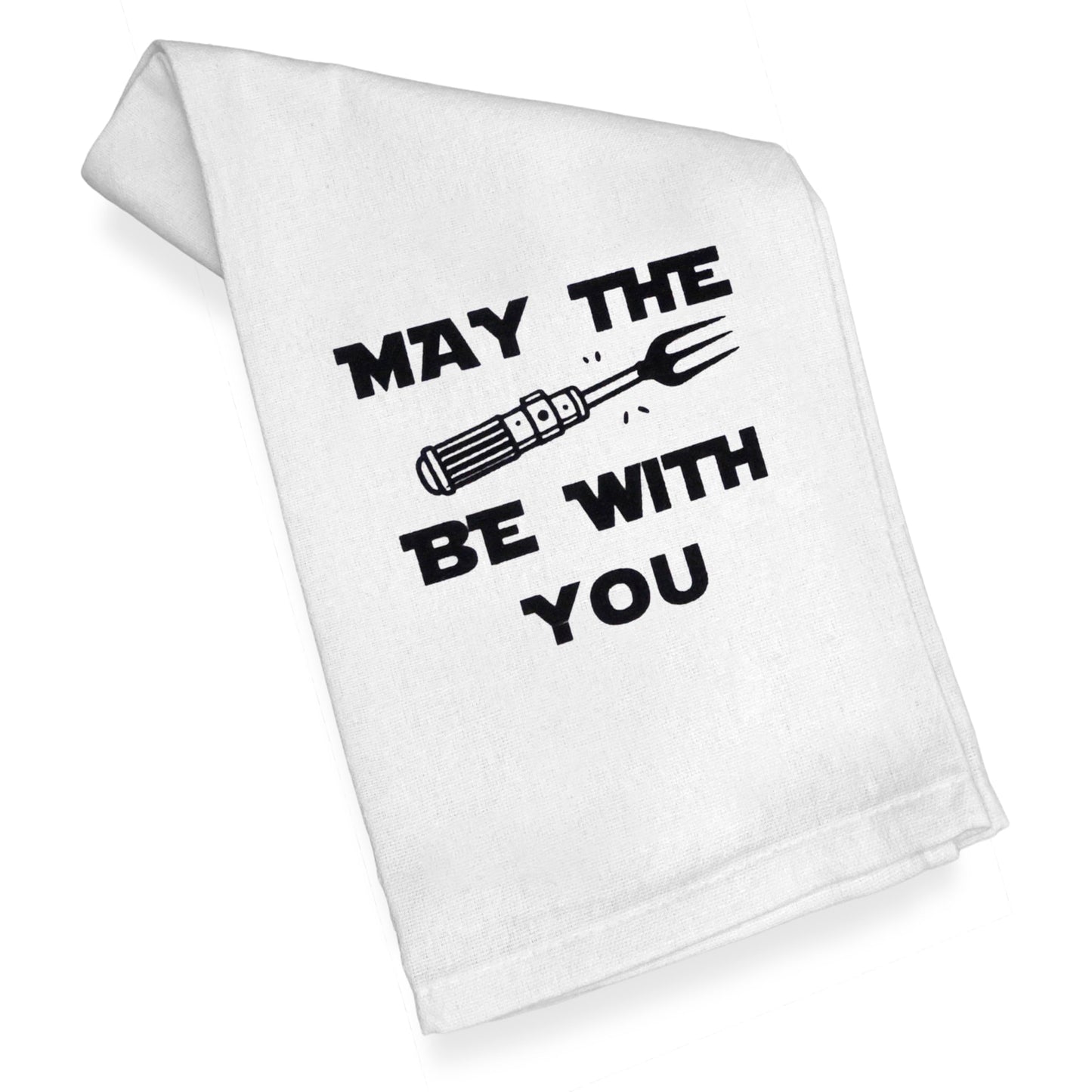 May the Fork Be with You Kitchen Towel 18x24 Inch