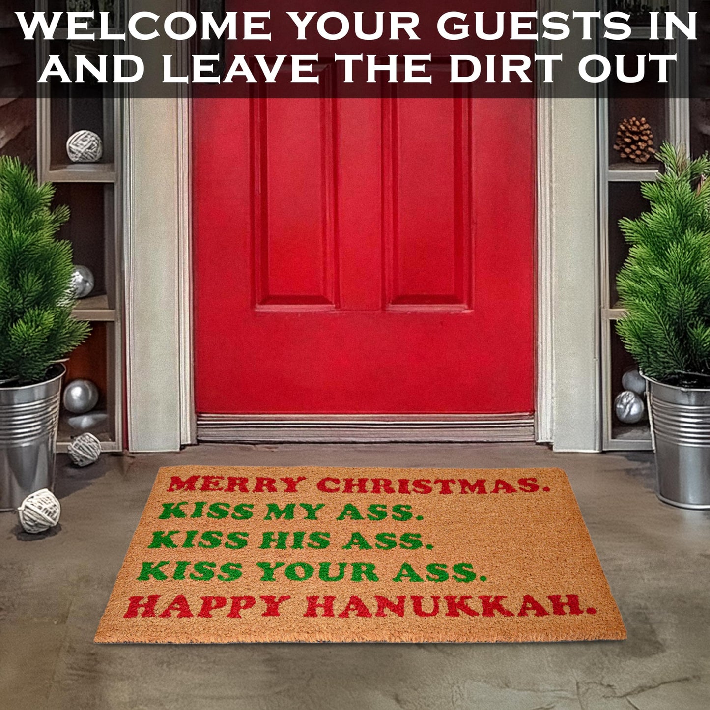 Vacation Funny Christmas Door Mat 30x17 Inch