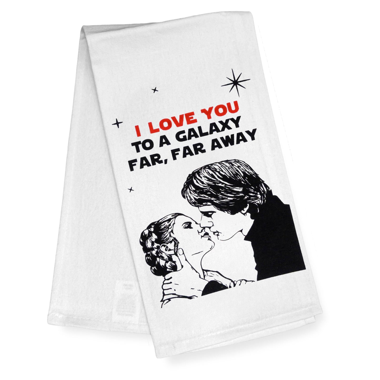 I Love You to a Galaxy Far, Far Away Kitchen Towel 18x24 Inch