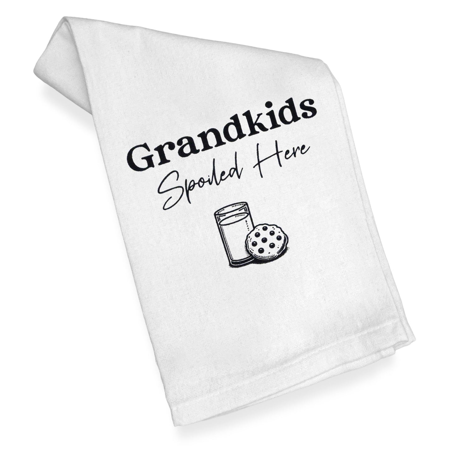Grandkids Spoiled Here Kitchen Towel 18x24 Inch