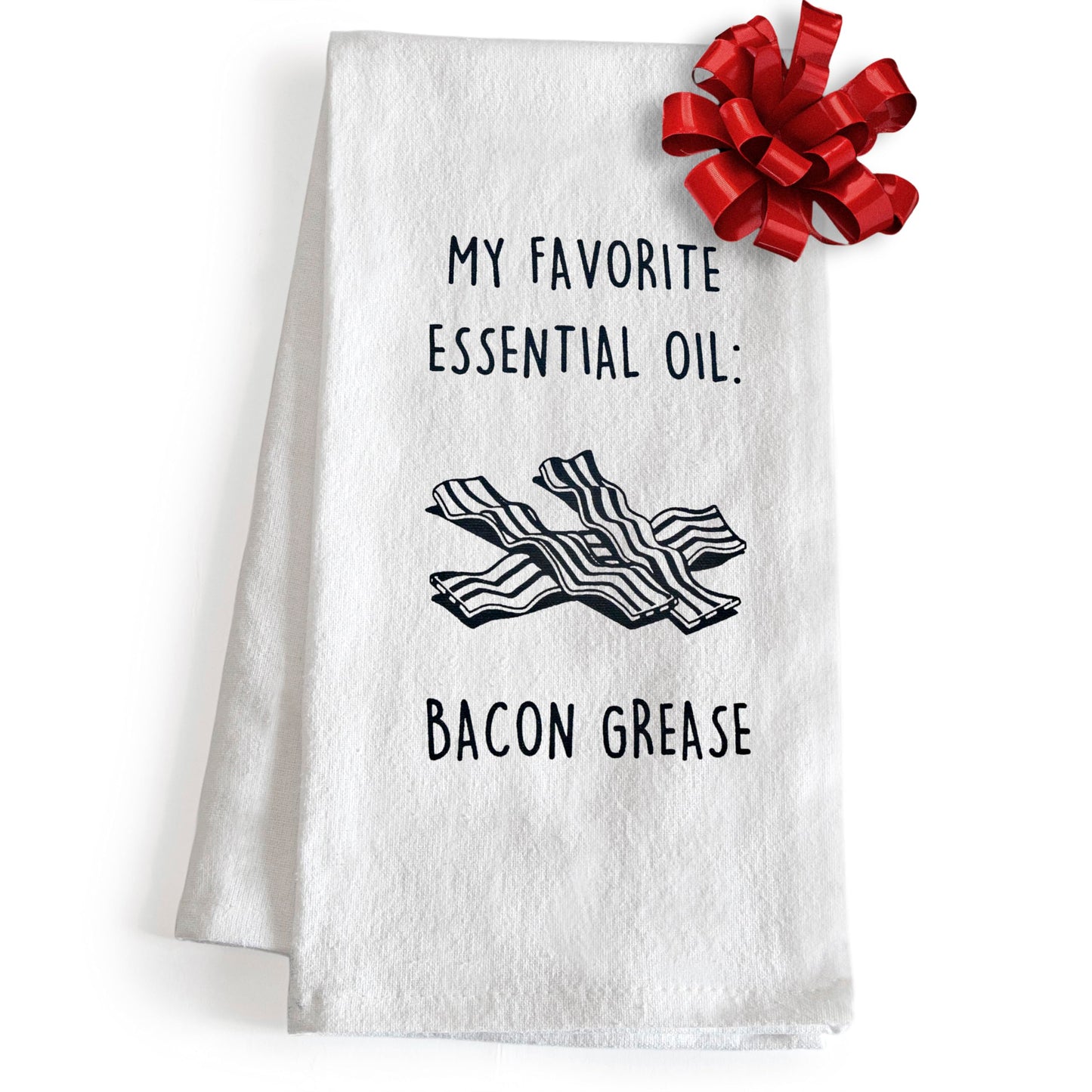 My Favorite Essential Oil: Bacon Grease Towel 18x24 Inch Funny Kitchen Towel