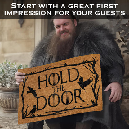 Hold The Door Coir Doormat Outdoor 30x17 Inch