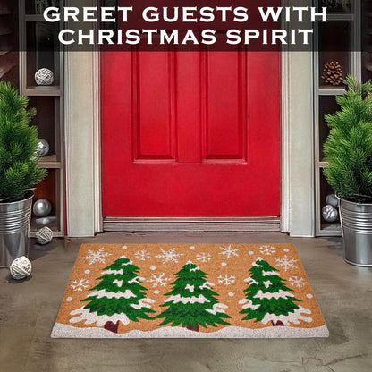 Christmas Tree Door Mat 30x17 Inch