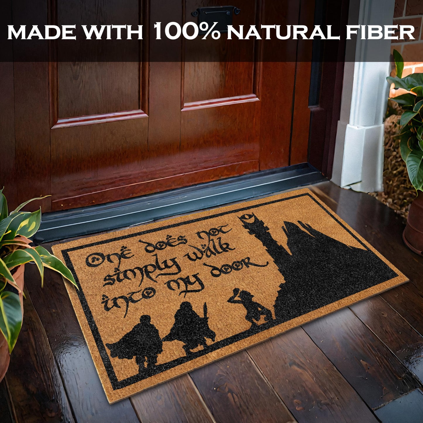 One Does Not Simply Walk to My Door Mat 30x17 Inch
