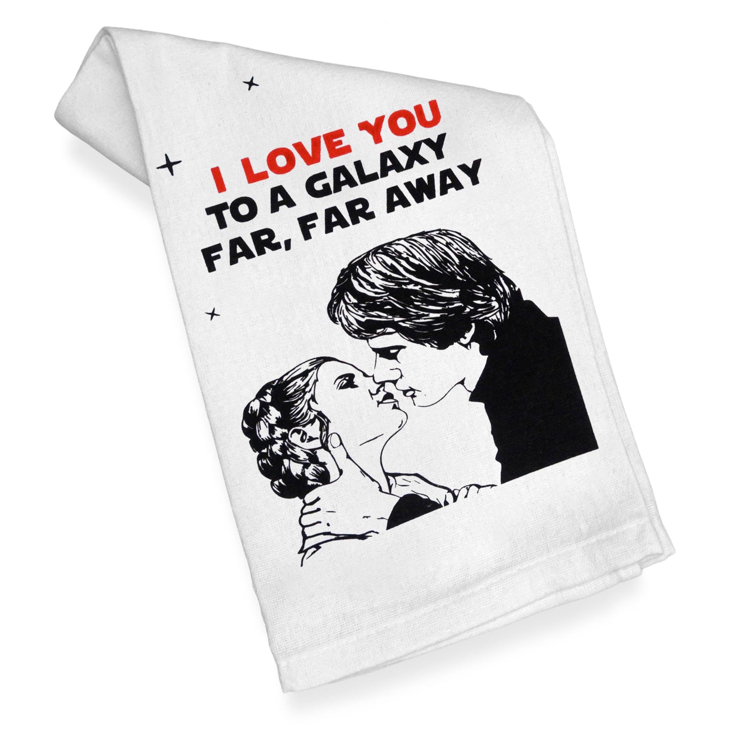 I Love You to a Galaxy Far, Far Away Kitchen Towel 18x24 Inch