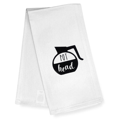 Pot Head Funny Kitchen Towel 18x24 Inch