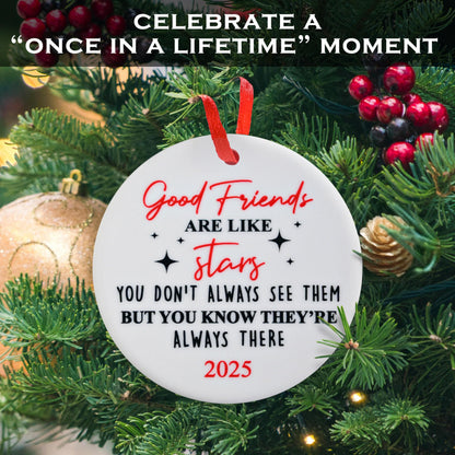Good Friends Are Like Stars Ornament 3 Inch