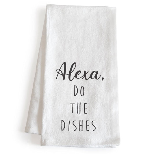 Alexa Do the Dishes Towel 18x24 Inch, Funny Saying Kitchen Towel