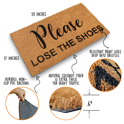 Please Lose the Shoes Doormat Shoes Off Doormat 30"x17"