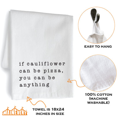 18x24" Funny Kitchen Towels with Saying, Cotton Tea Towels