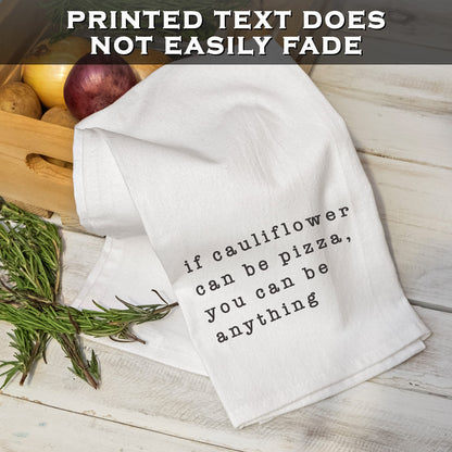 18x24" Funny Kitchen Towels with Saying, Cotton Tea Towels