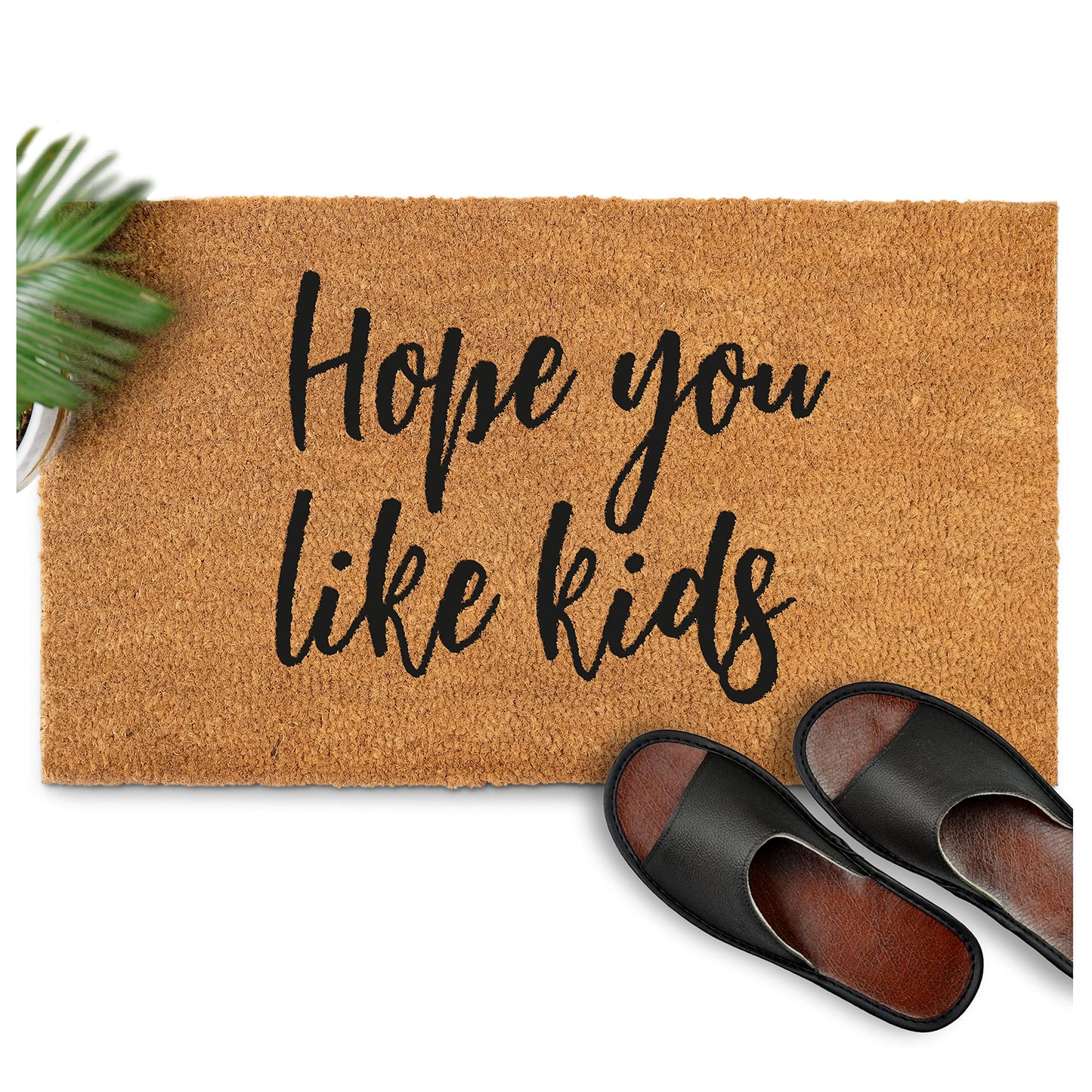 Outdoor Coir Mat Hope You Like Kids 30x17 Inch