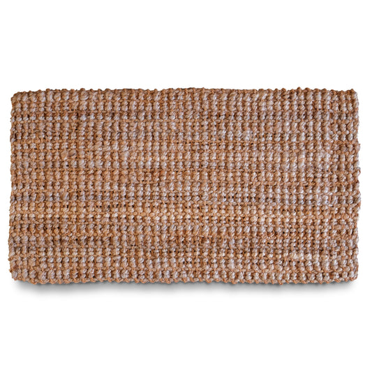 Jute Doormat 30x17 Inch, Braided Doormat, Jute Outdoor Mat, Natural Jute Rug