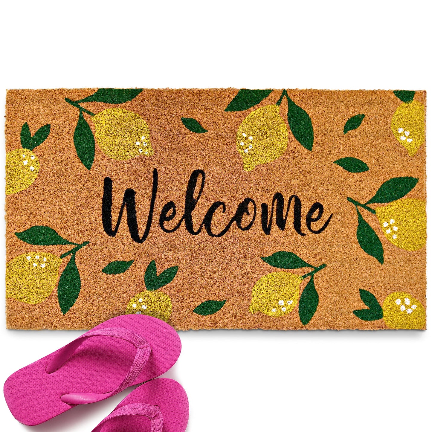 Lemons Coir Doormat Outdoor 30x17 Inch