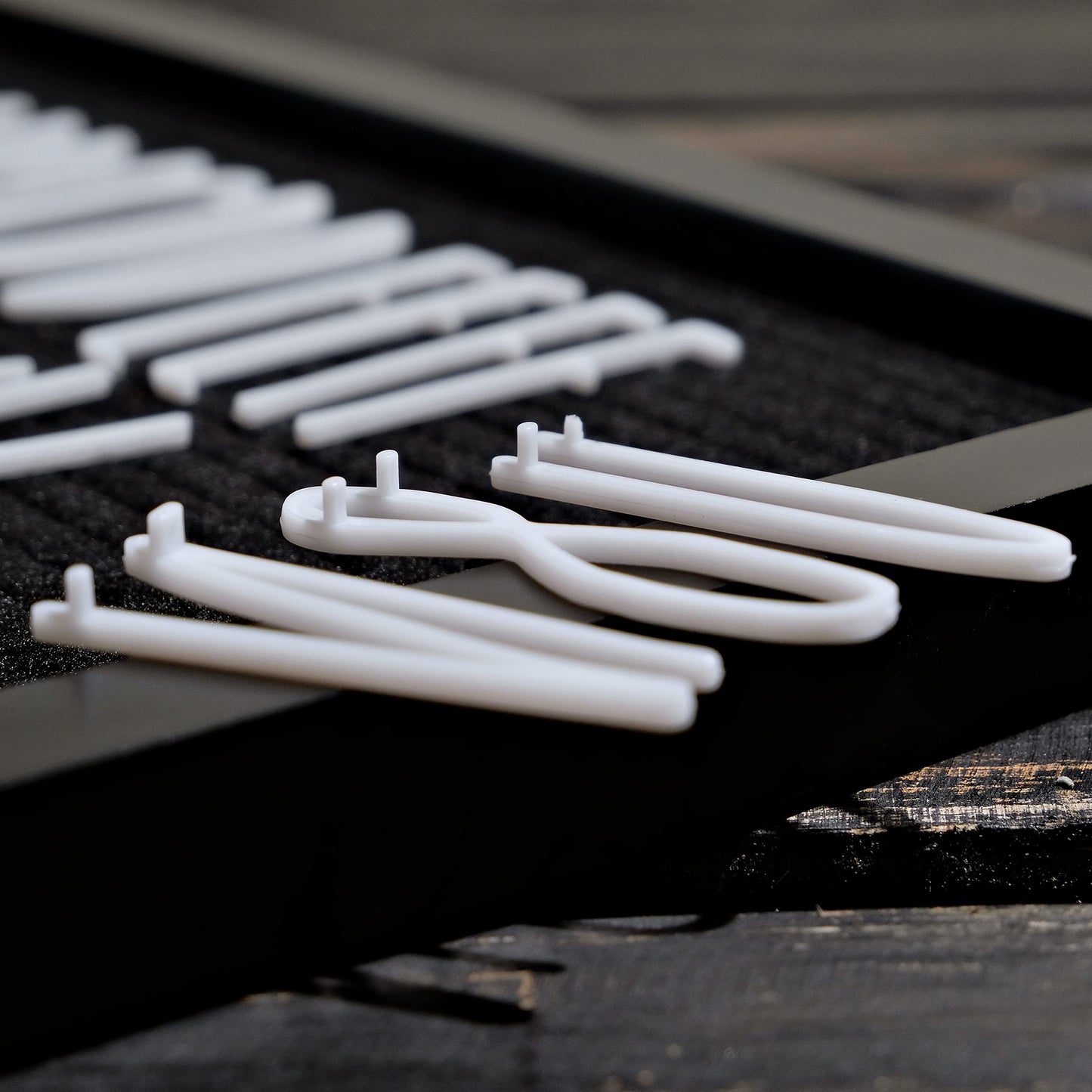 12x17 Black Frame Letterboard with White Skinny Font