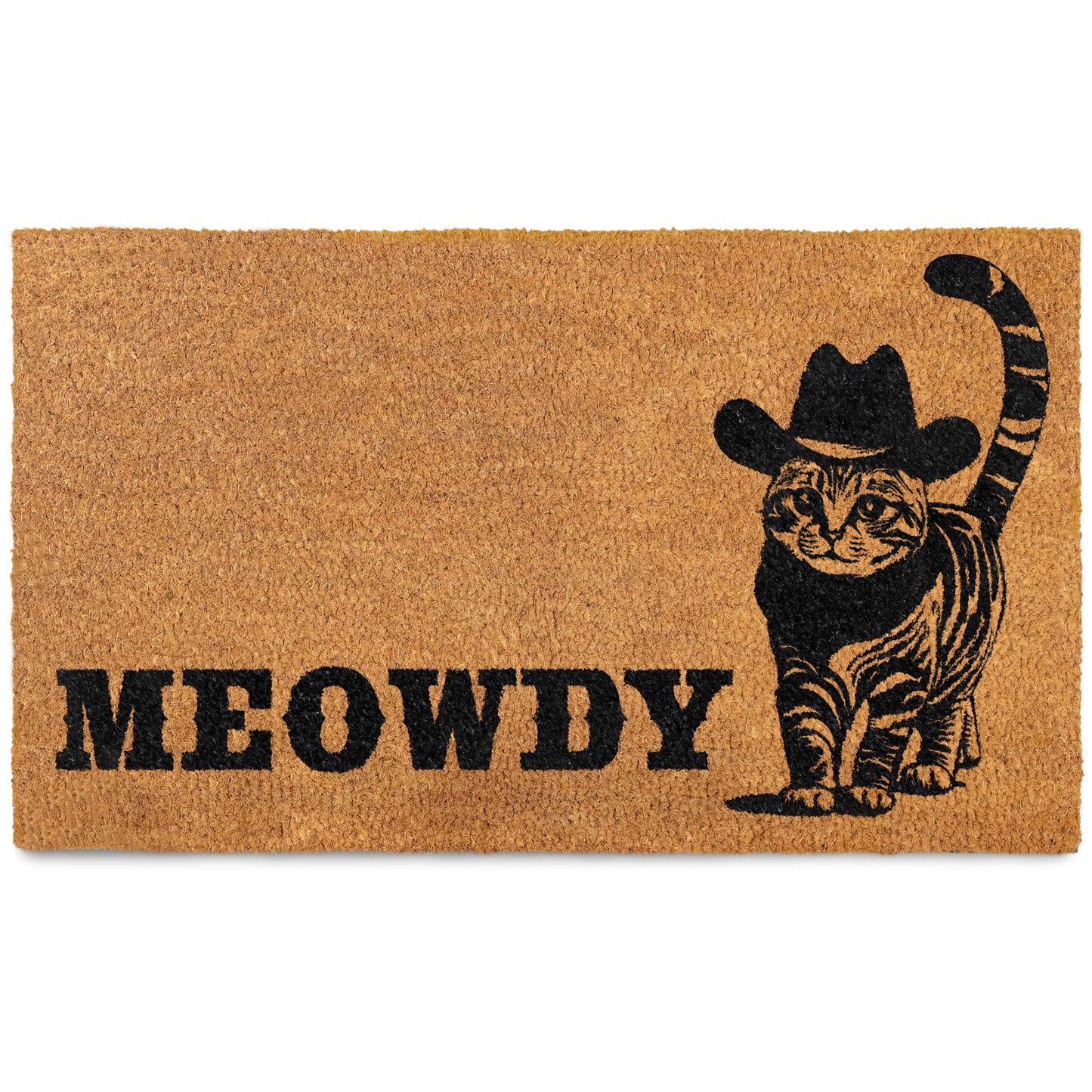 Meowdy Coir Doormat 30x17 Inch, Cat-lover Gift Cat-themed Doormats