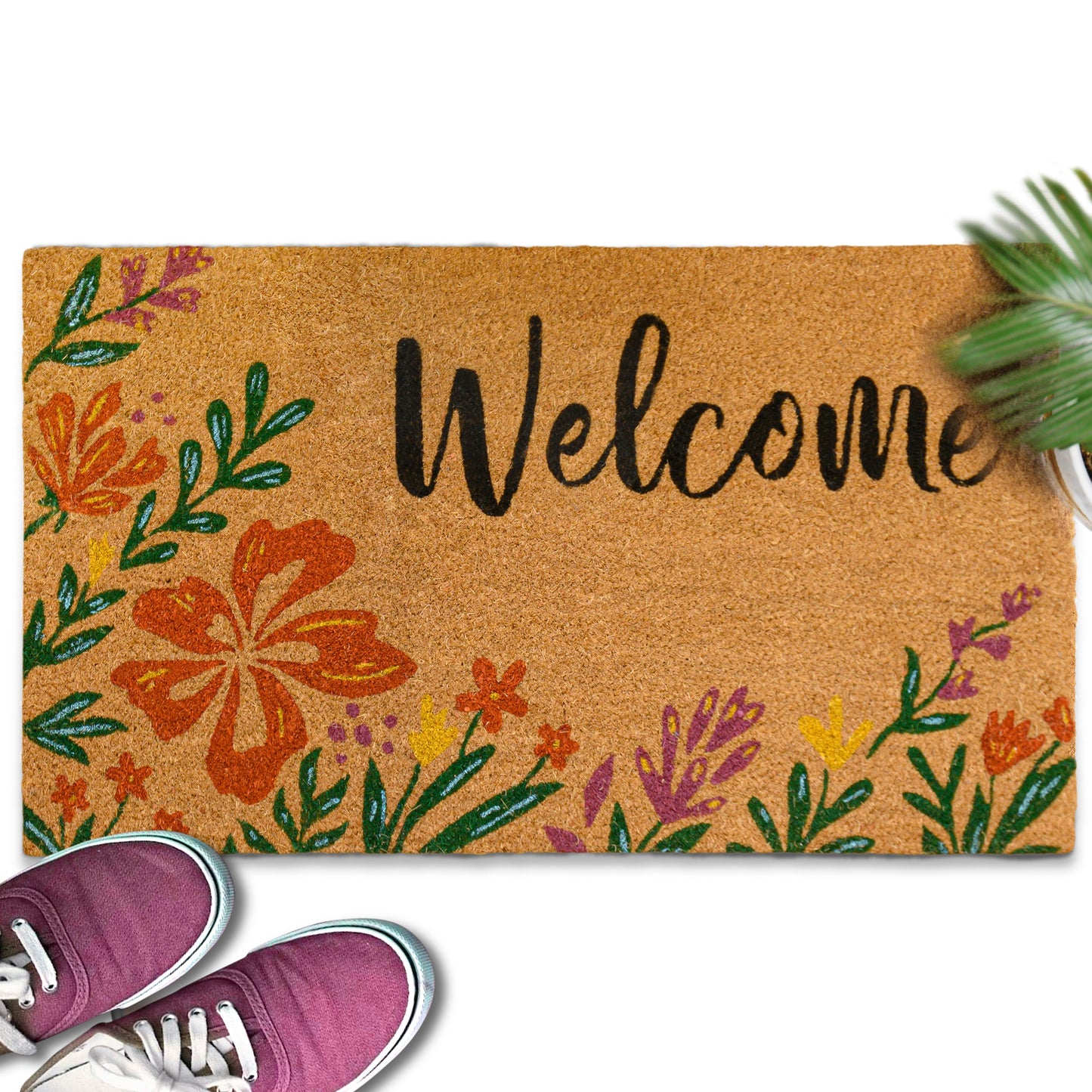 Flowers Doormat 30x17 Inch