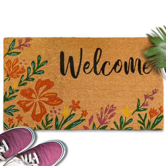 Flowers Doormat 30x17 Inch