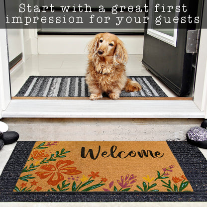 Flowers Doormat 30x17 Inch