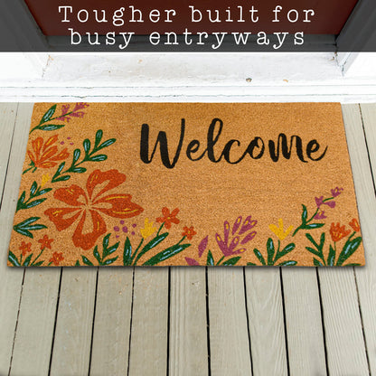 Flowers Doormat 30x17 Inch