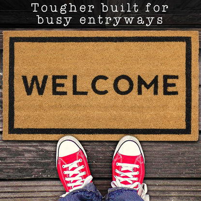 "Welcome" Variety Coir Doormats Outdoor