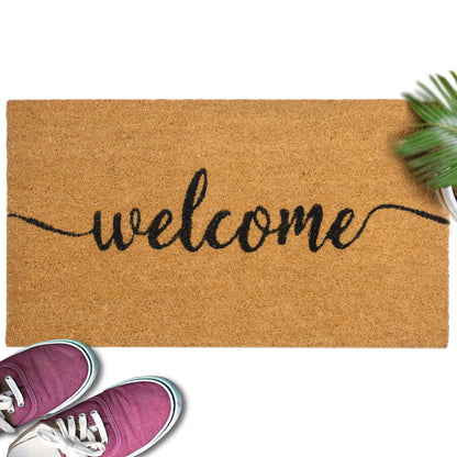 "Welcome" Variety Coir Doormats Outdoor