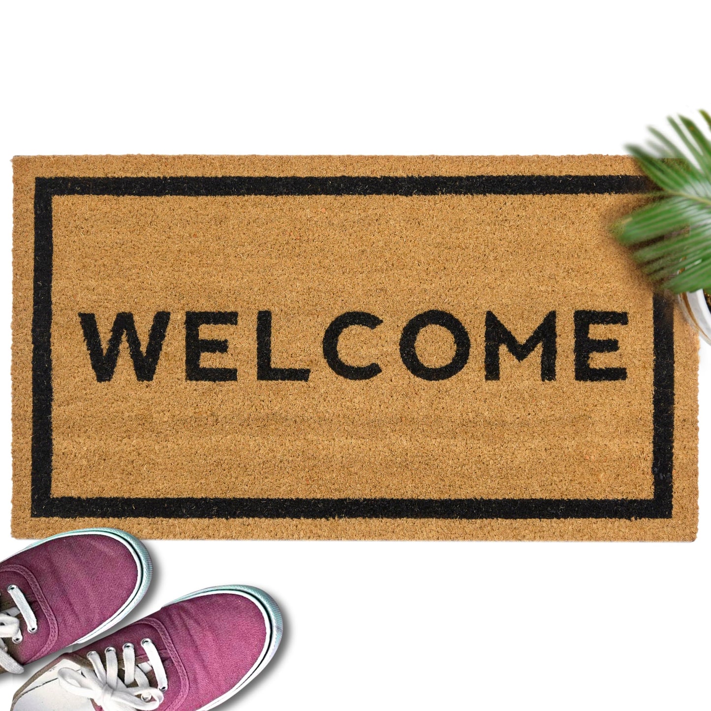 "Welcome" Variety Coir Doormats Outdoor