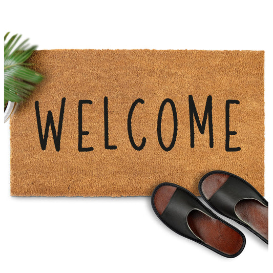 "Welcome" Variety Coir Doormats Outdoor
