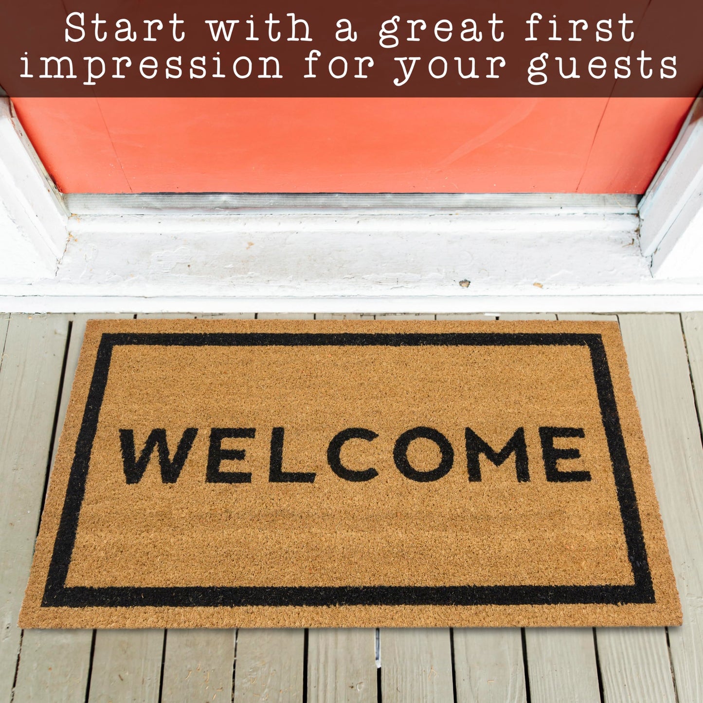 "Welcome" Variety Coir Doormats Outdoor