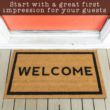 "Welcome" Variety Coir Doormats Outdoor