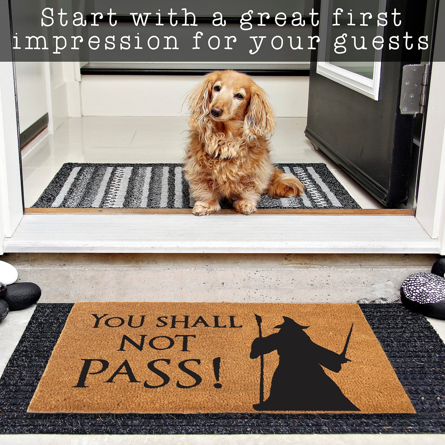 You Shall Not Pass Doormat 30x17 Inch