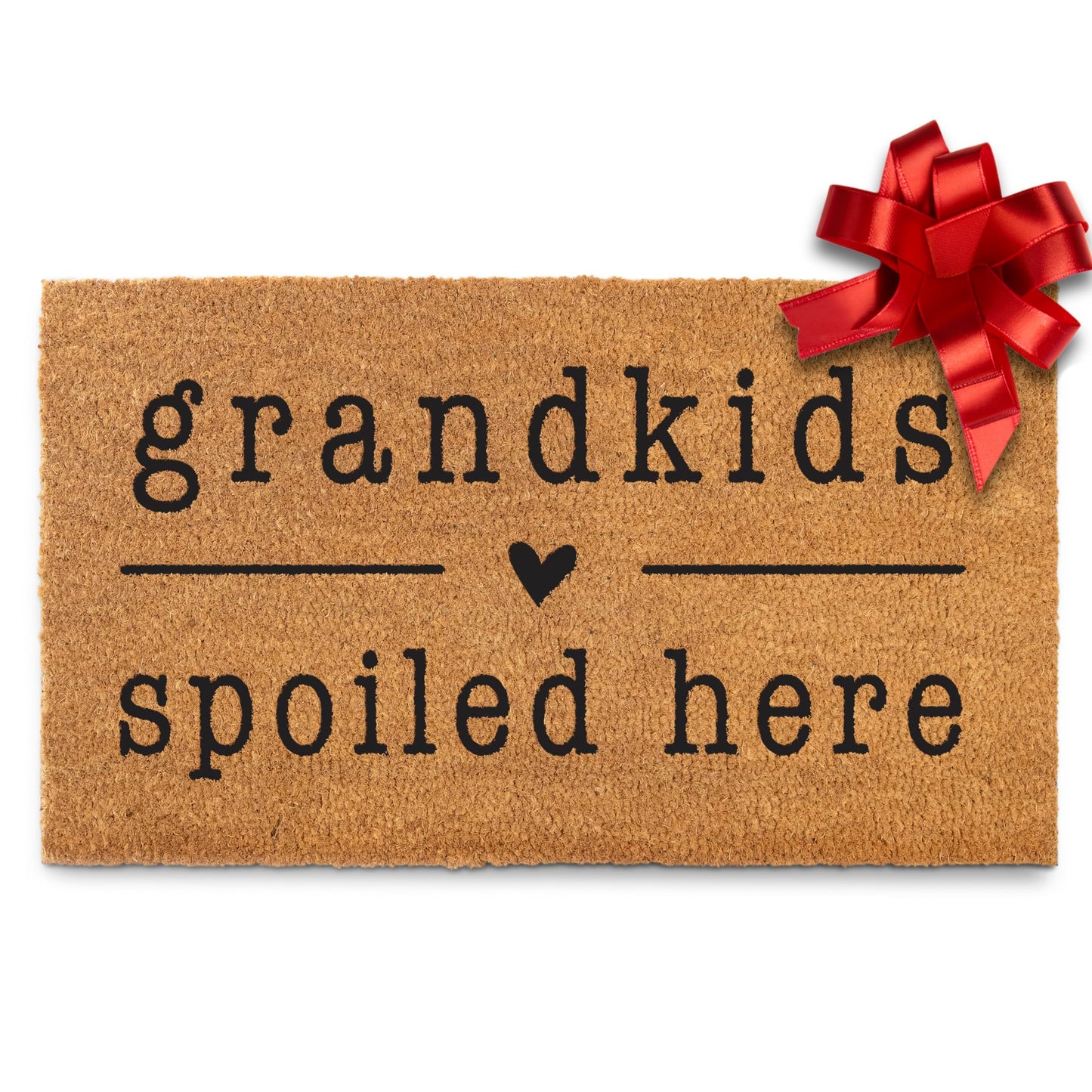 Grandkids Spoiled Here Doormat 30x17 Inch