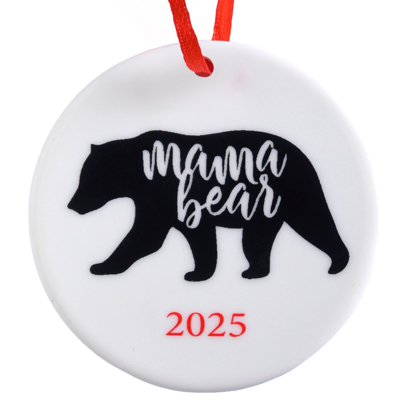 Mama Bear Christmas Ornament 3 Inch