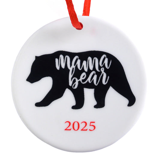 Mama Bear Christmas Ornament 3 Inch