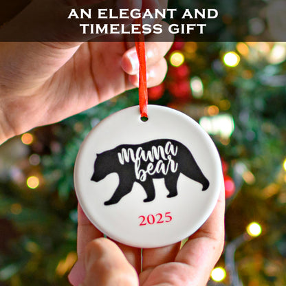 Mama Bear Christmas Ornament 3 Inch