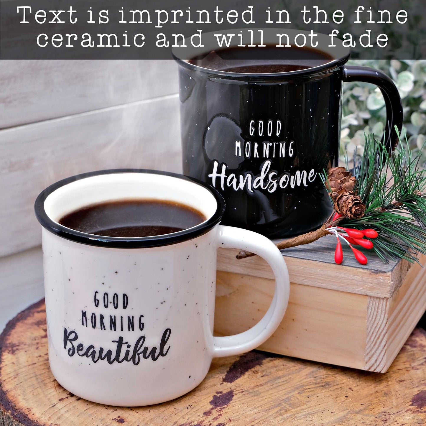 Good Morning Beautiful / Good Morning Handsome Mug Set of 2