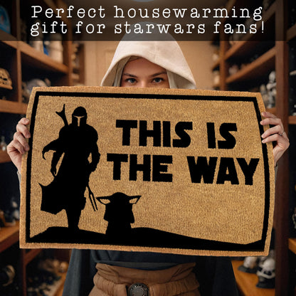This is The Way Starwars Coir Door Mat Outdoor 30x17 Inch