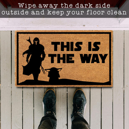 This is The Way Starwars Coir Door Mat Outdoor 30x17 Inch