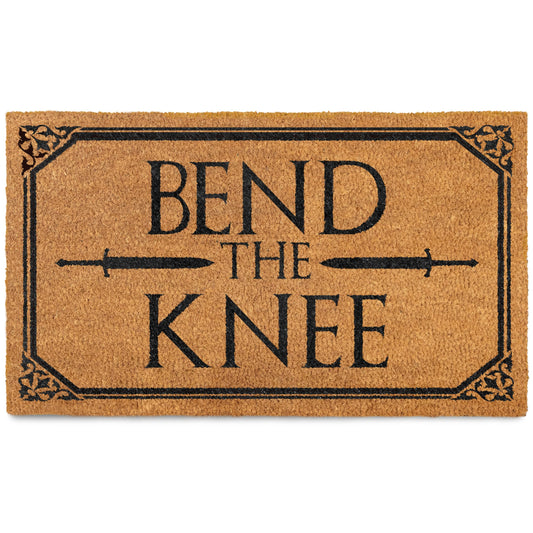 Bend The Knee Coir Door Mat 30x17 Inch