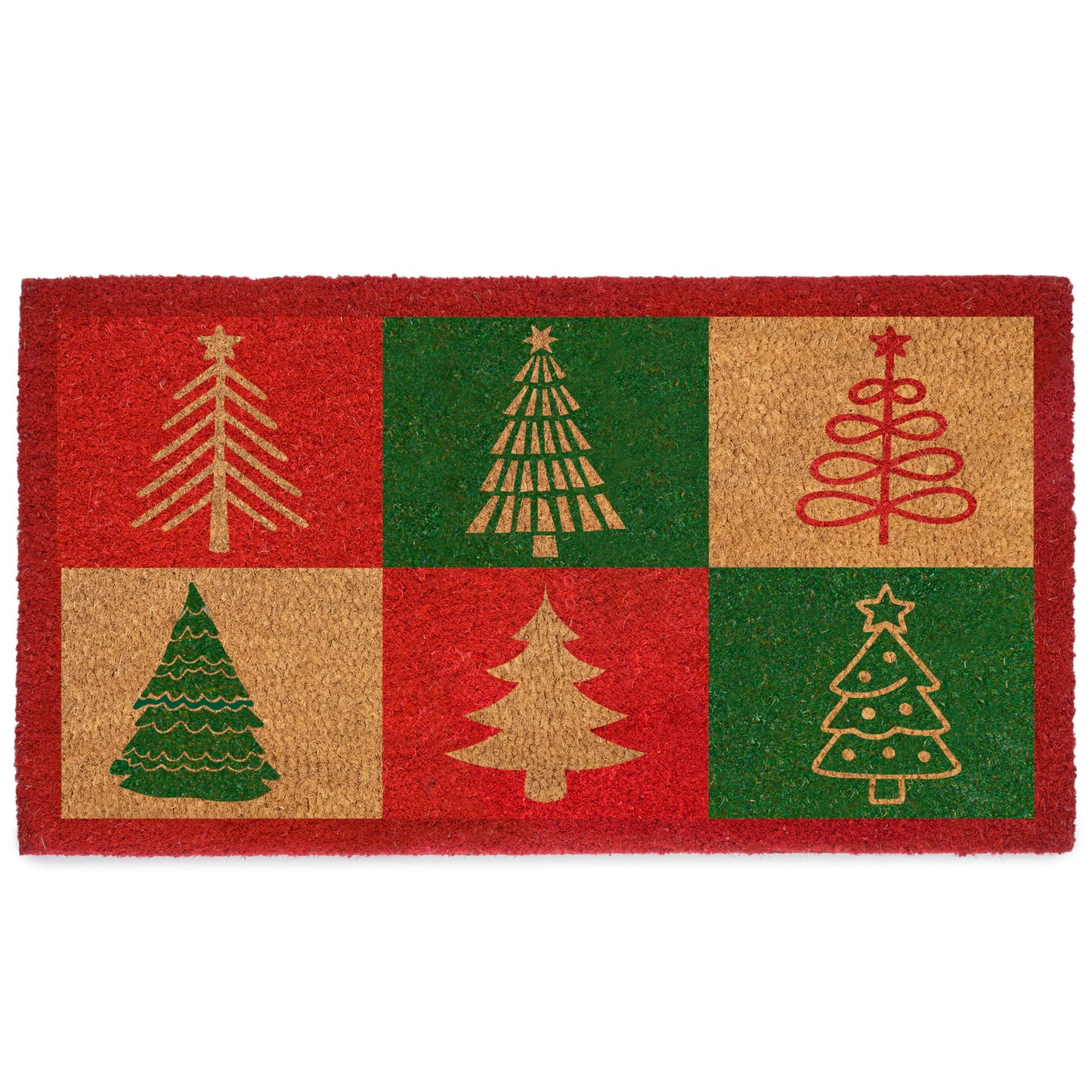 Christmas Tree Doormat 30x17 Inch