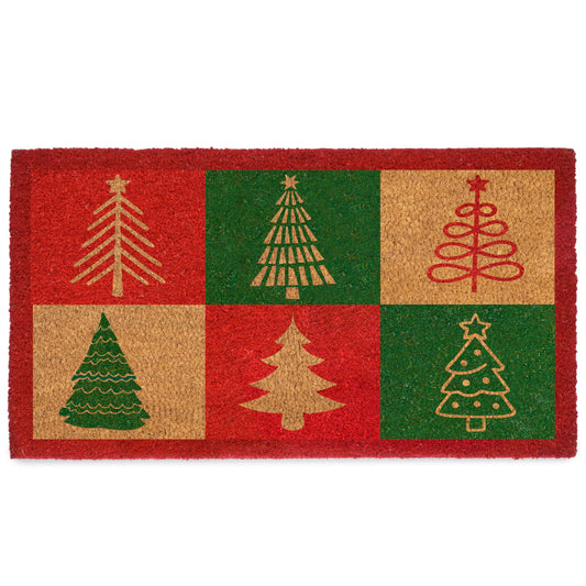 Christmas Tree Doormat 30x17 Inch