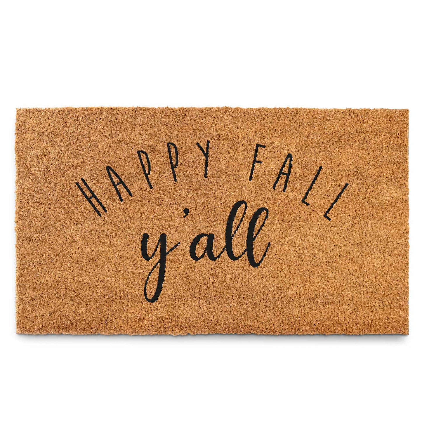 Coir Mat Happy Fall Y'all Doormat 30"x17"