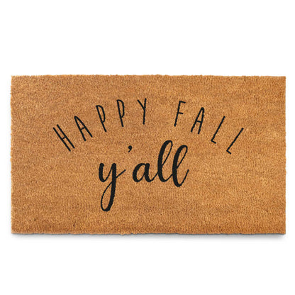 Coir Mat Happy Fall Y'all Doormat 30"x17"