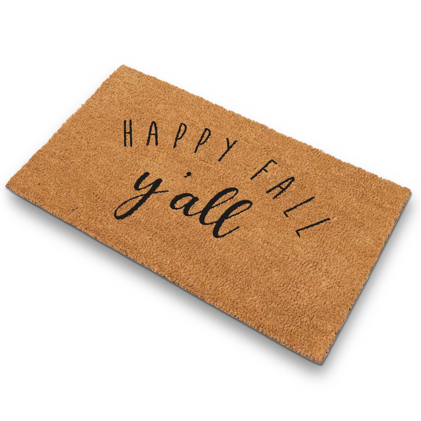 Coir Mat Happy Fall Y'all Doormat 30"x17"