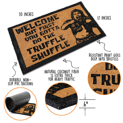 First You Gotta Do the Shuffle Door Mat Outdoor 30x17 Inch