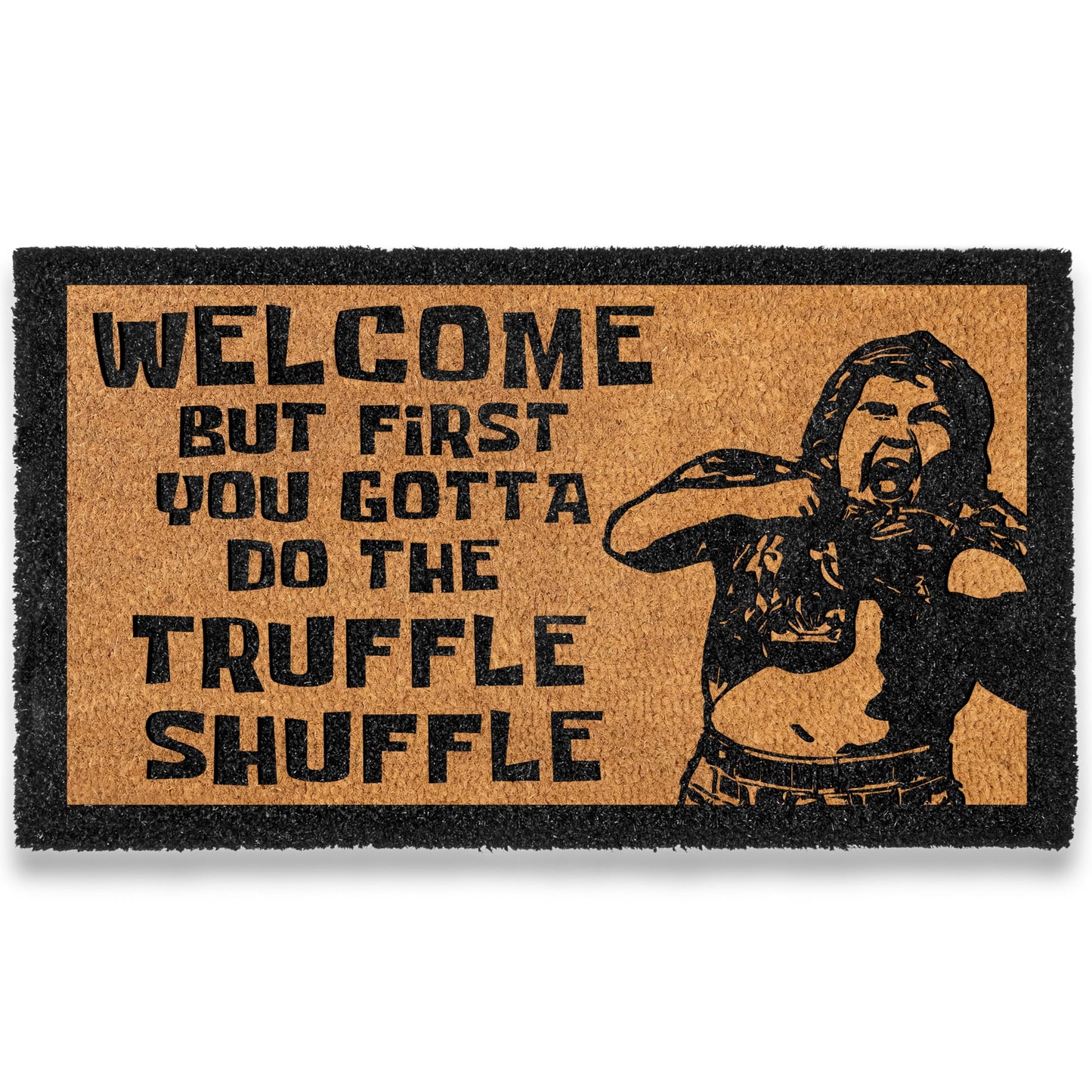 First You Gotta Do the Shuffle Door Mat Outdoor 30x17 Inch