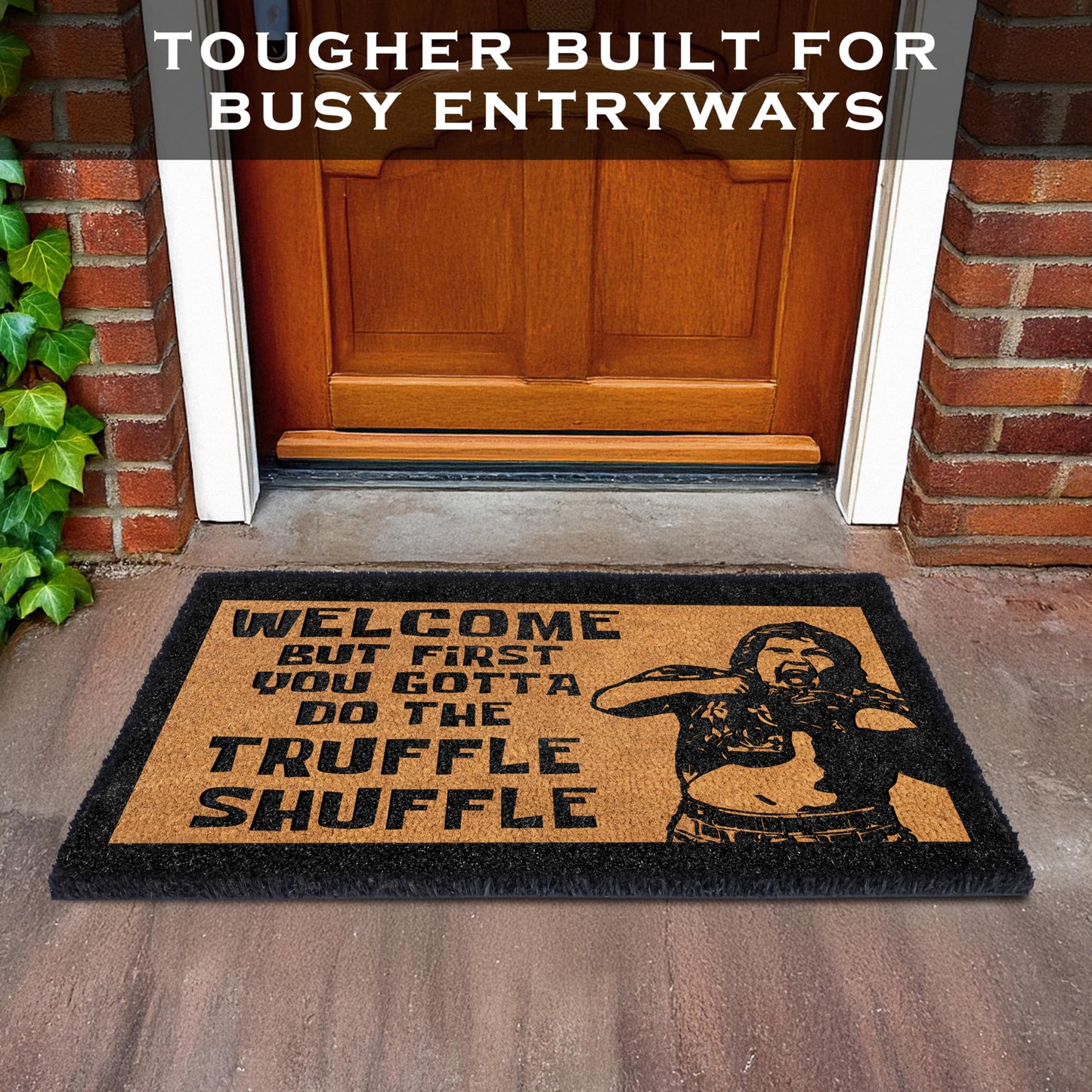 First You Gotta Do the Shuffle Door Mat Outdoor 30x17 Inch