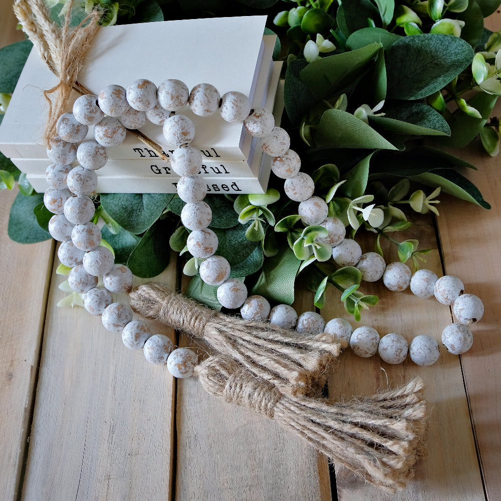 Farmhouse Beads Wooden Beads Garlands Decor
